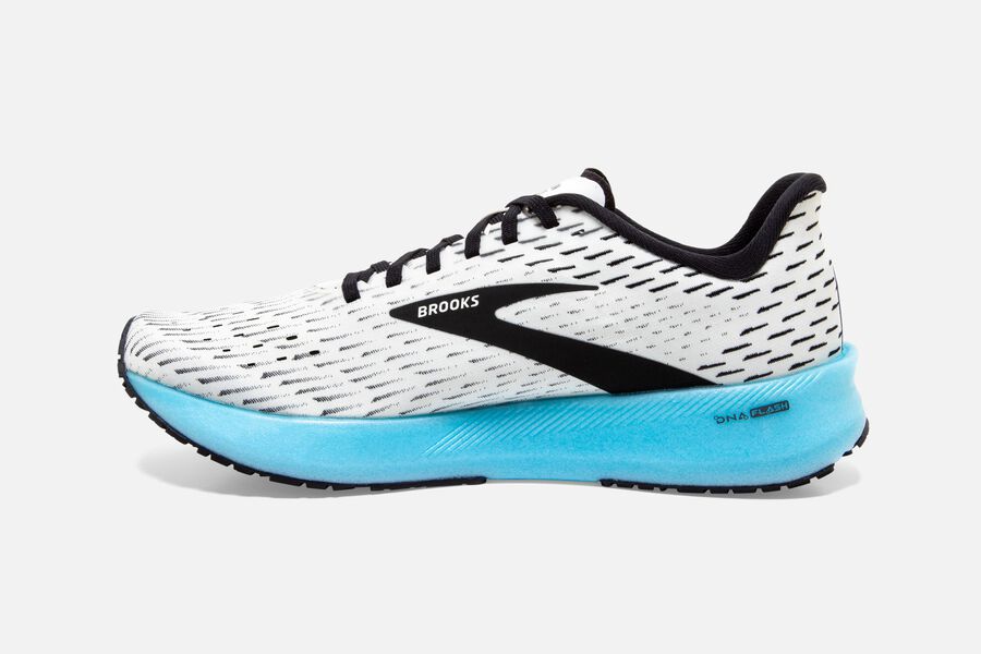 Brooks Hyperion Tempo Road Loopschoenen Dames - Wit/Zwart/Turquoise - 472316NBL